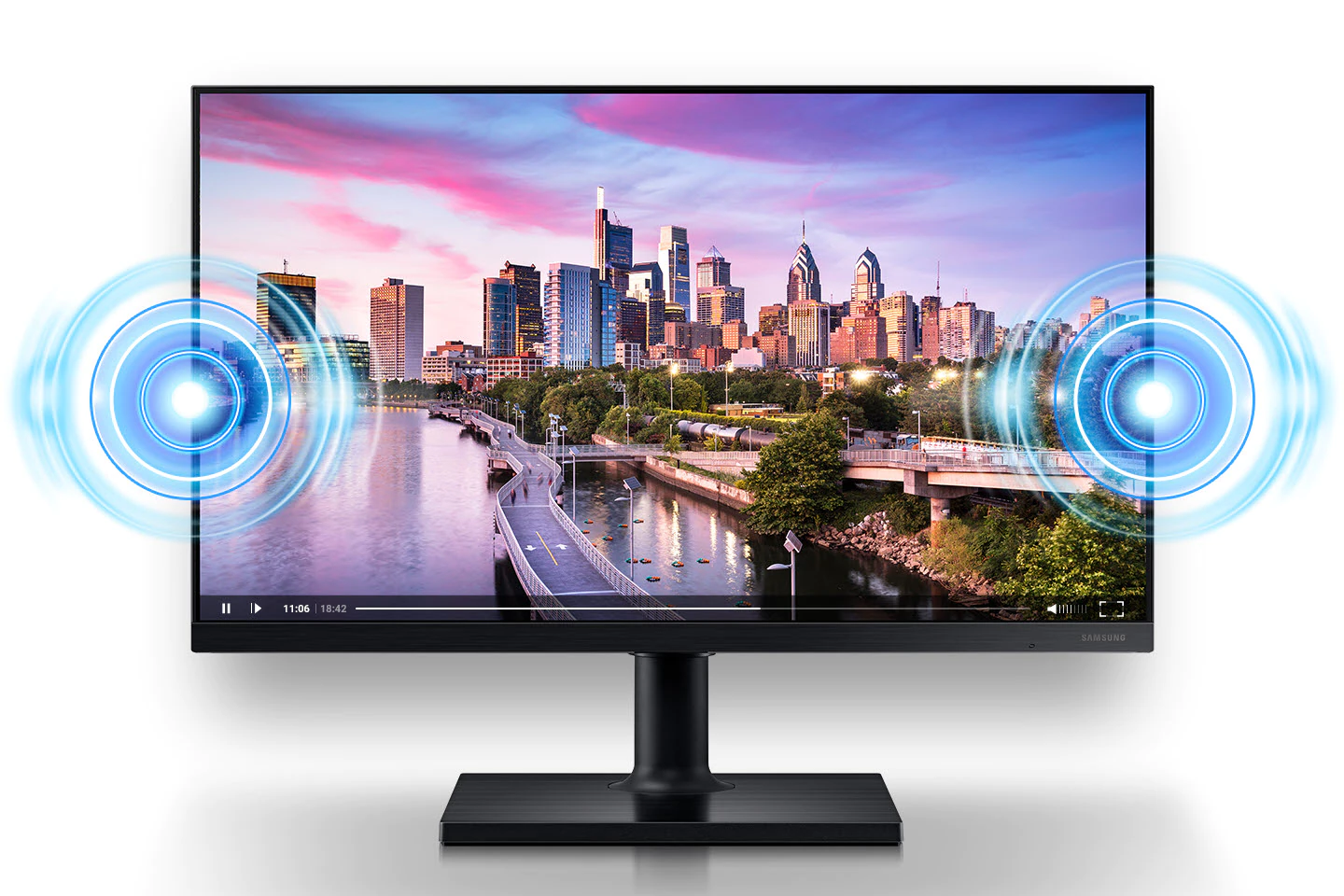Monitor T450F z głośnikami